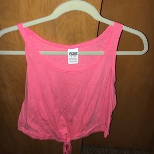 Coral crop top